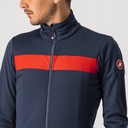 Castelli Raddoppia 3 Jacket Savile Blue/Red Reflex