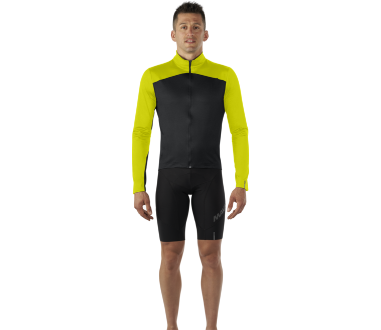 Mavic Cosmic Thermo Jersey Sulphur Yellow/Black