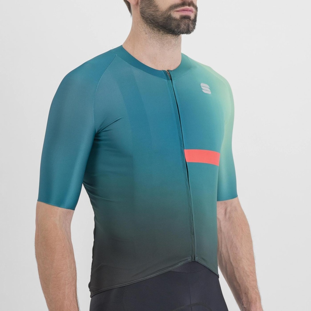 Sportful Bomber Jersey Shade Spruce Pompelmo