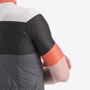 Castelli Sezione Jersey Dark Gray/Black-Scarlet Ibis