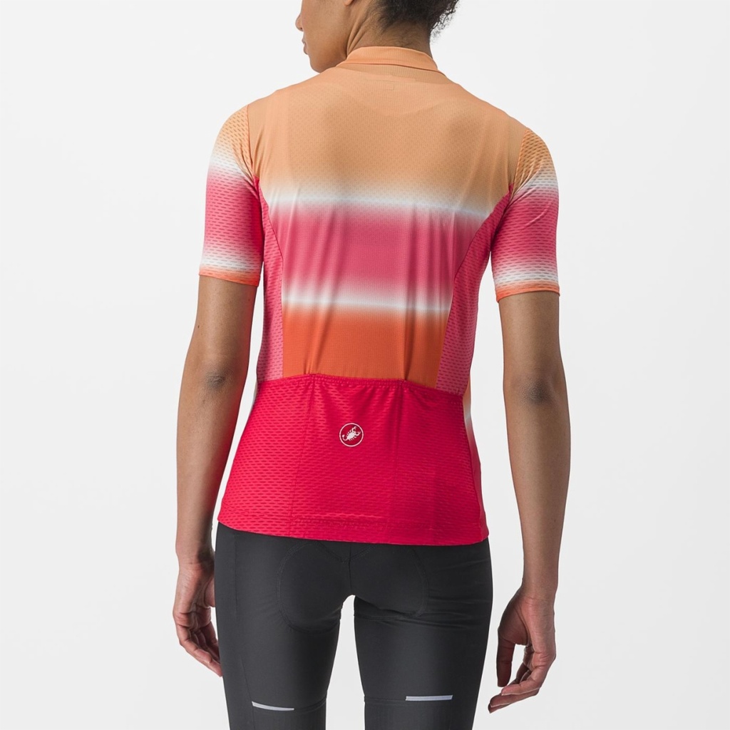 Castelli Dolce Jersey Women Soft Orange/Hibiscus