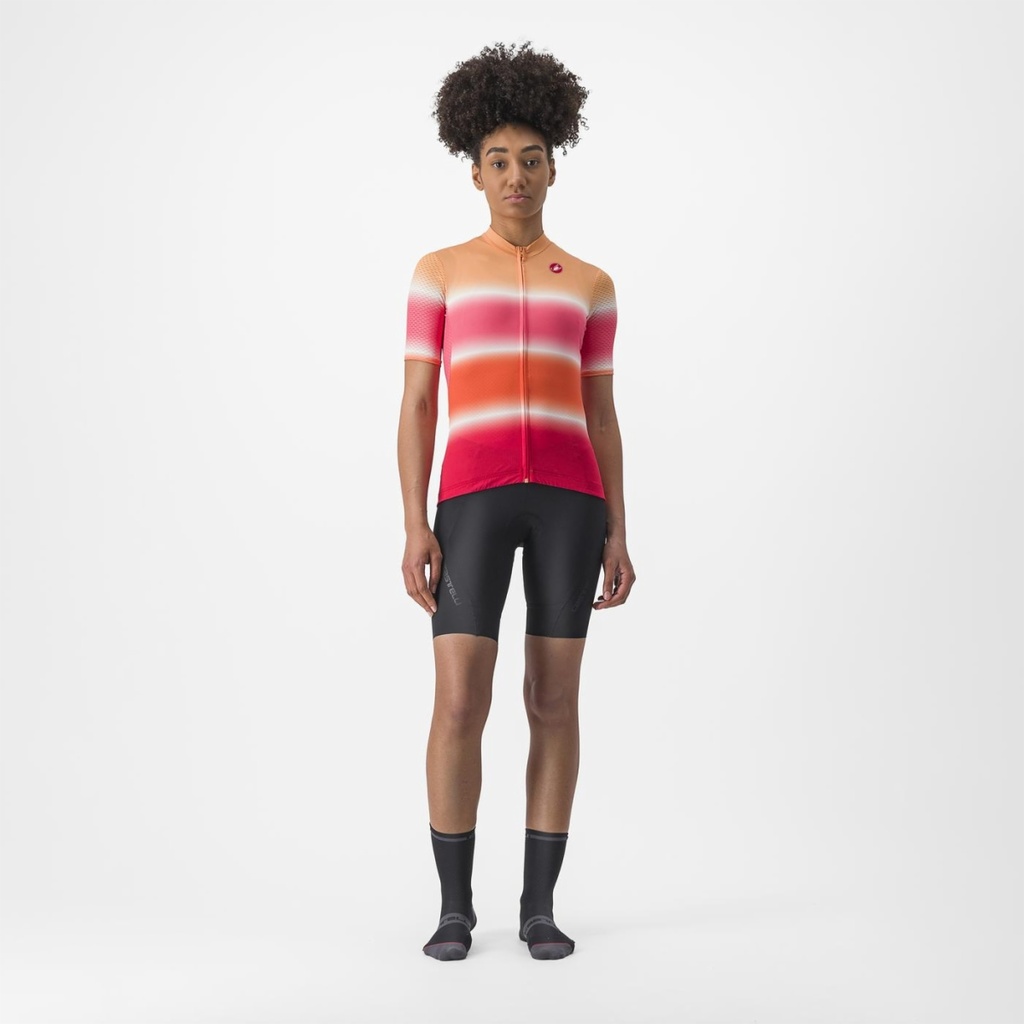 Castelli Dolce Jersey Women Soft Orange/Hibiscus