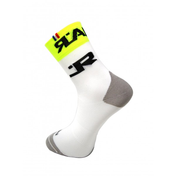 Chaussettes Rafal Attack blanc jaune