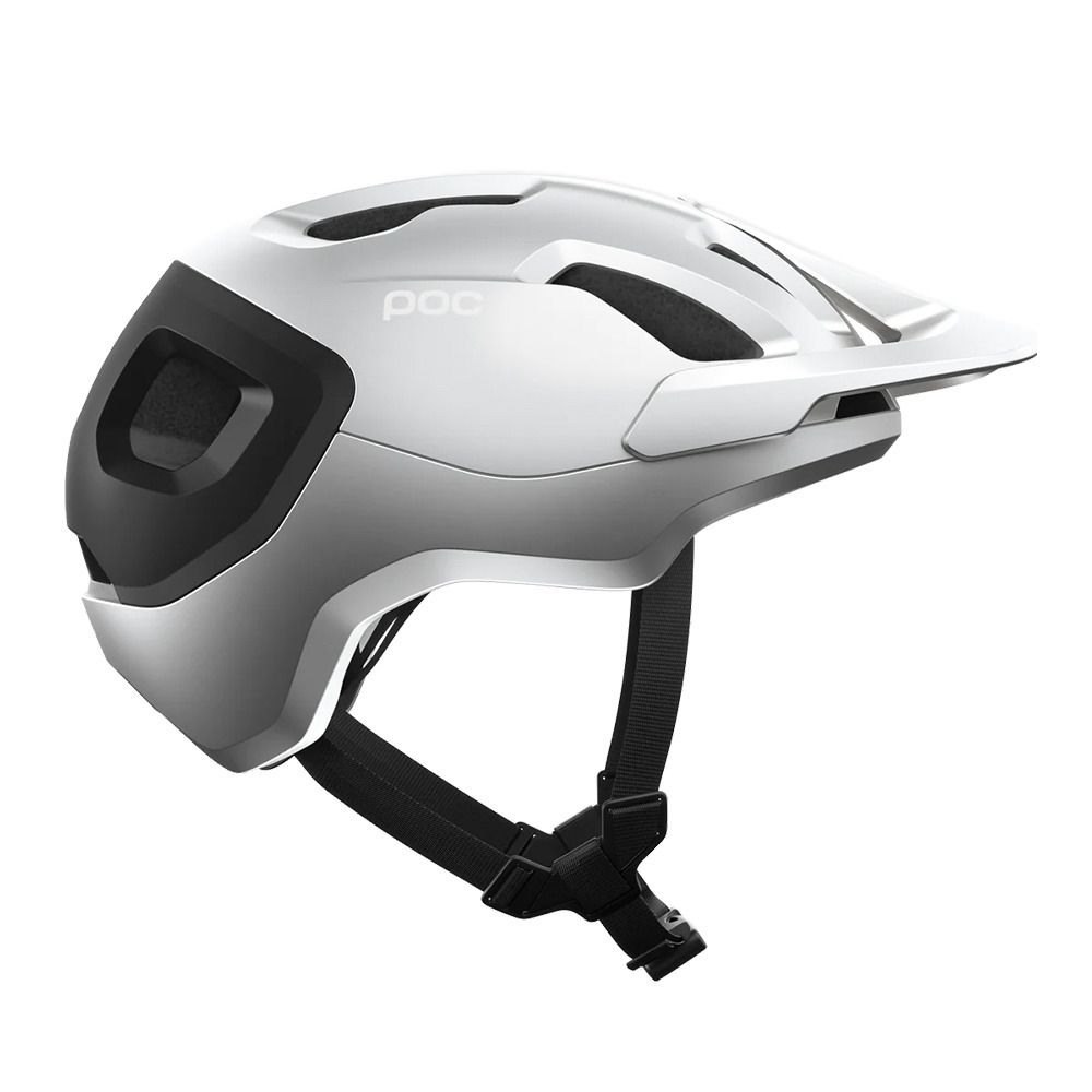 Casque Poc Axion Race Mips Argentite Silver Matt/Uranium Black