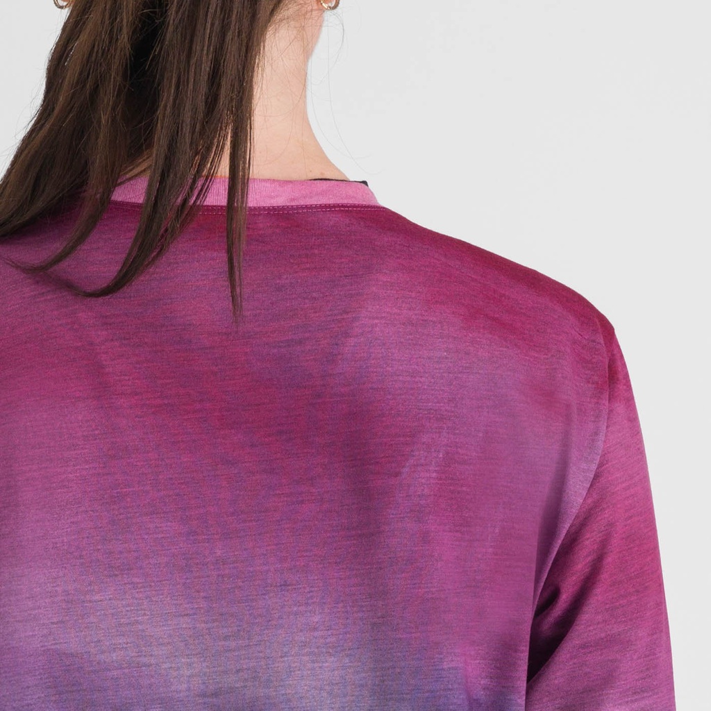 Sportful Flow Giara Women Tee LS Berry Blue Pink