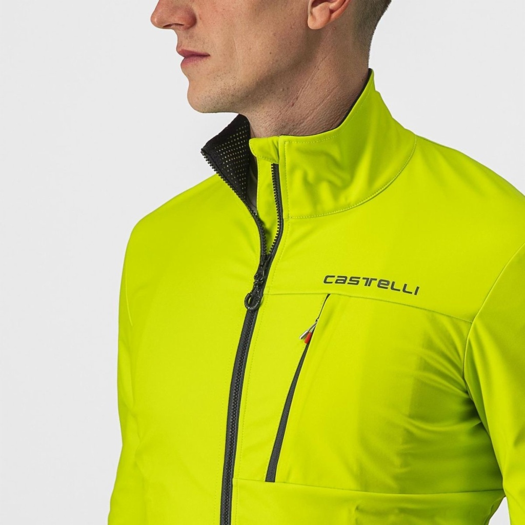 Castelli Go Jacket Electric Lime/black