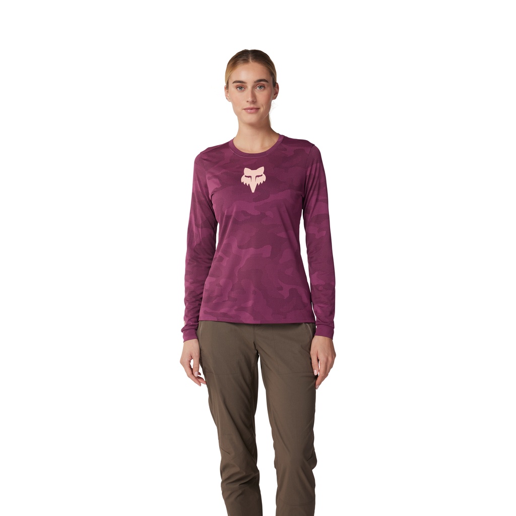 Fox Women Ranger TruDri LS Jersey Sangria