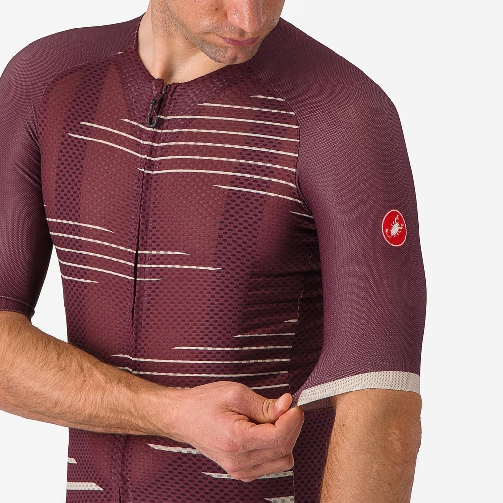 Castelli Climber's 4.0 Jersey Deep Bordeaux/Silver Moon