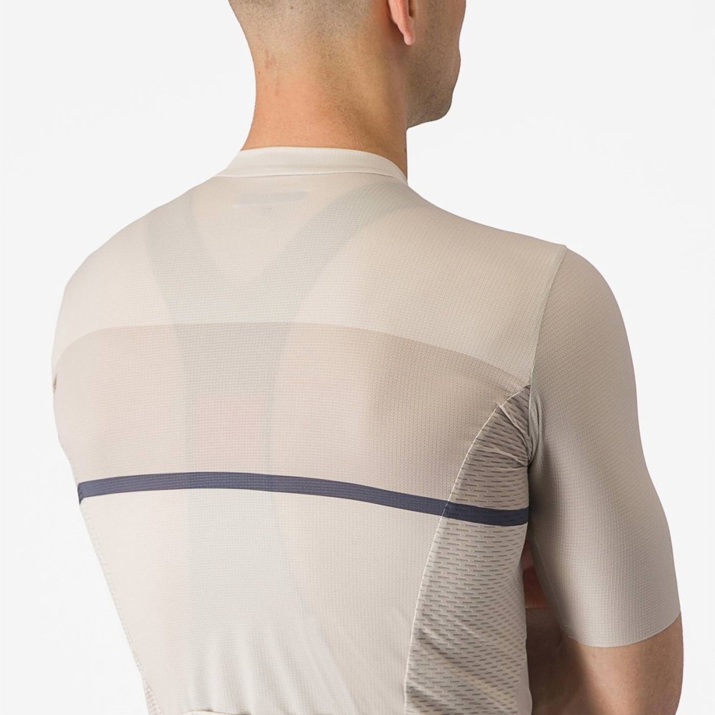 Castelli Tradizione Jersey Silver Moon/Clay-Twilight Blue