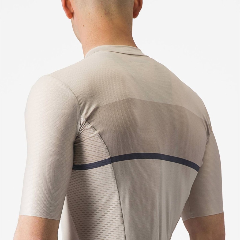 Castelli Tradizione Jersey Silver Moon/Clay-Twilight Blue