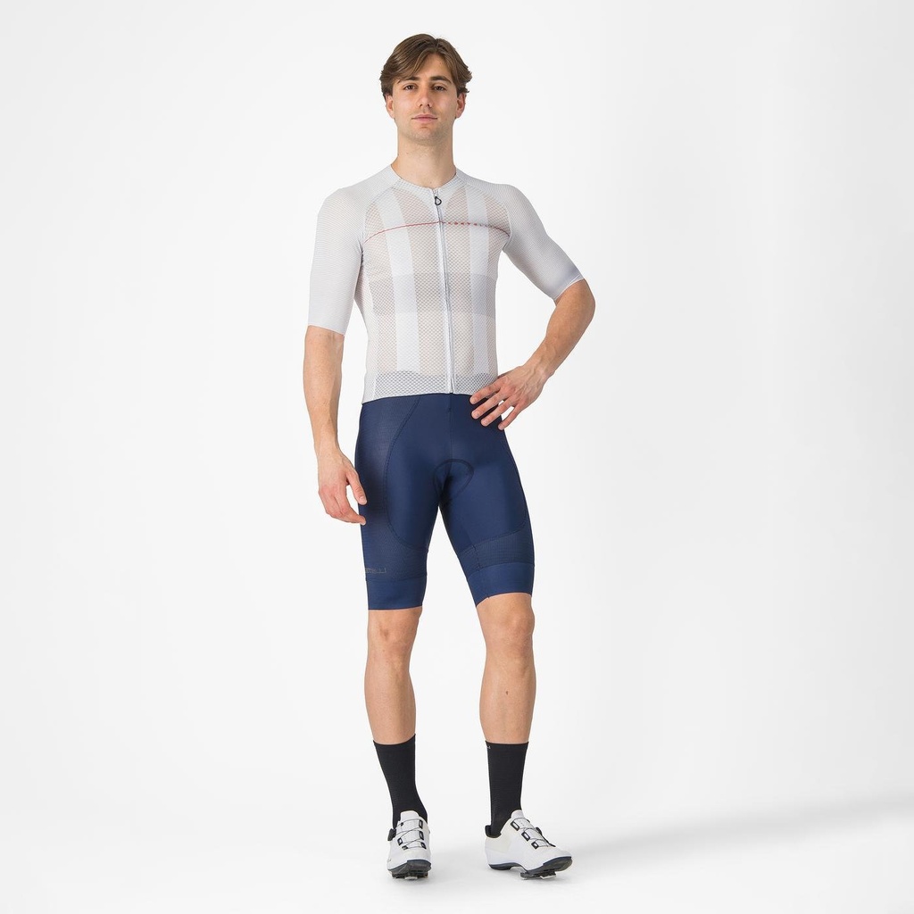 Castelli Climber A/C Jersey Silver Gray/Red