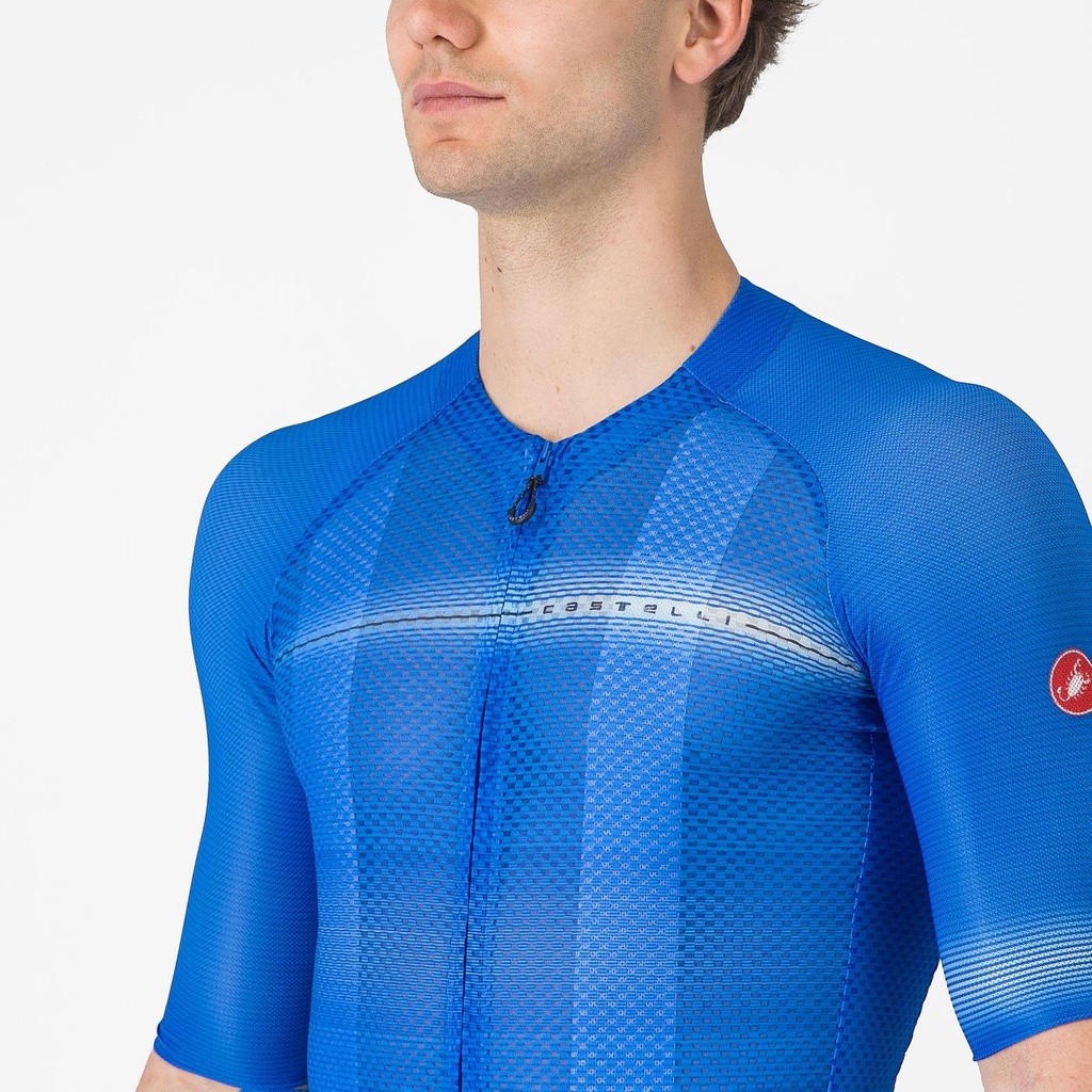 Castelli Climber A/C Jersey Azure Italia/Belgian Blue