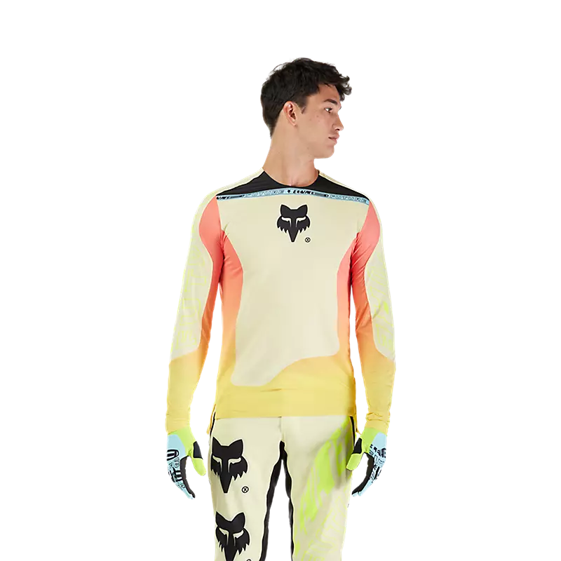 Fox Flexair Long Sleeve Jersey Elevated Lemonade