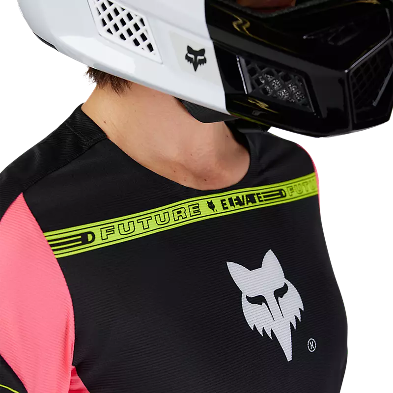 Fox Women Flexair Long Sleeves Jersey Elevated Black