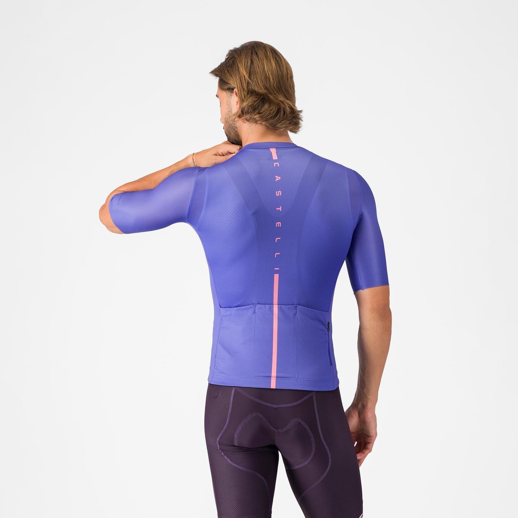 Castelli Drittone Logo Jersey Ultra Violet/Rosa Giro