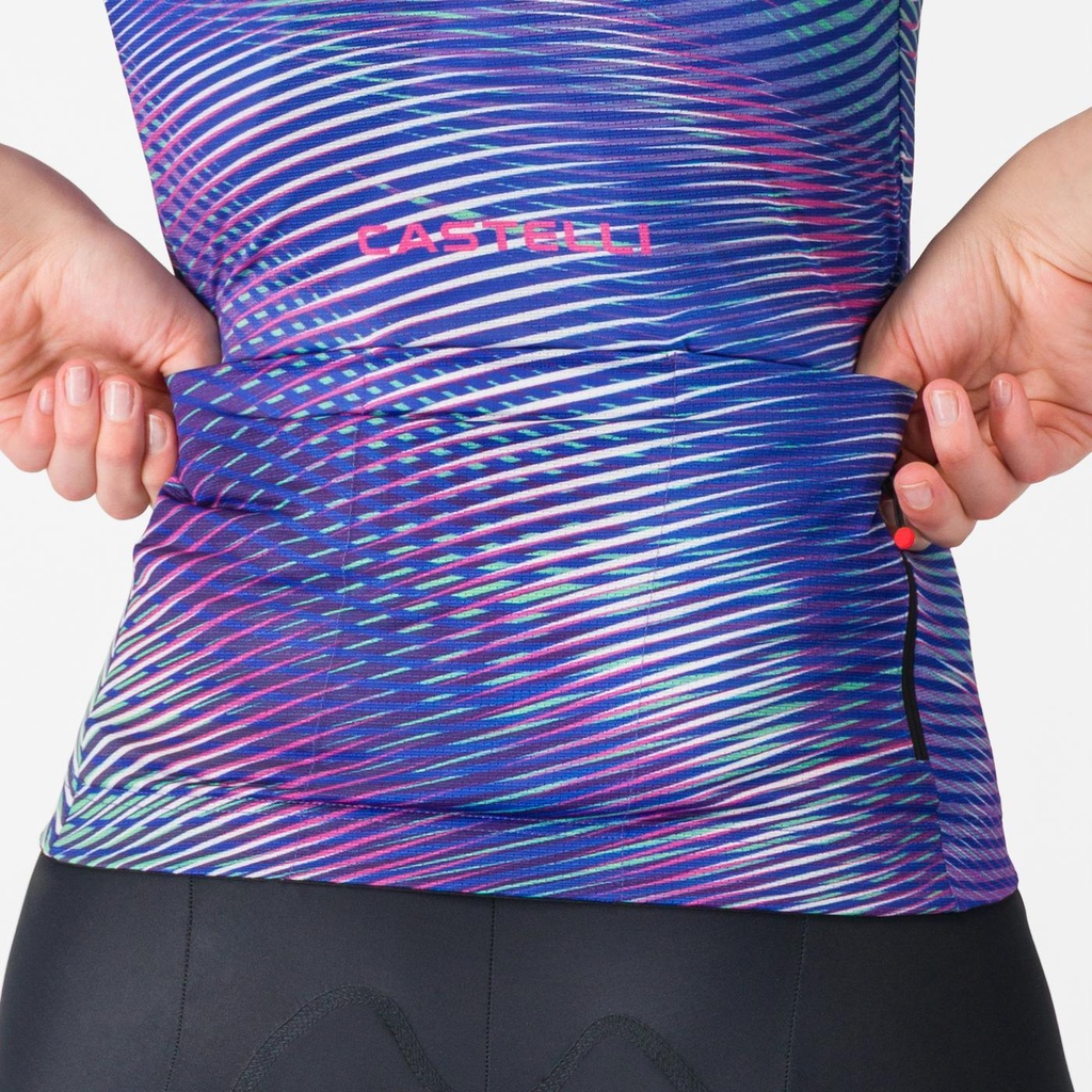 Castelli Cosmic Vortex Women Jersey Multicolor Ultraviolet Rose