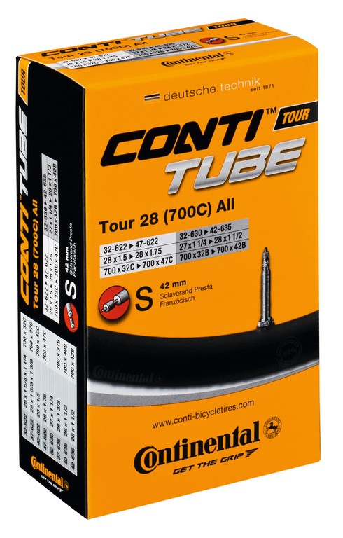 Chambre Continental Tour  700x32-47 Presta 42mm