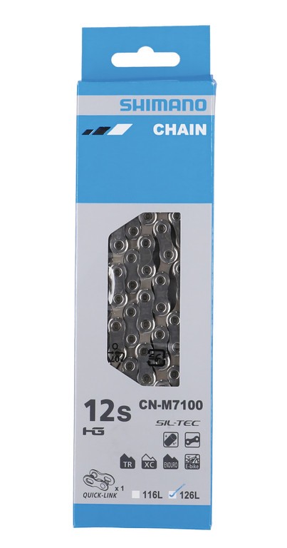 Chaine Shimano SLX M7100 12v Quick Link 126 maillons