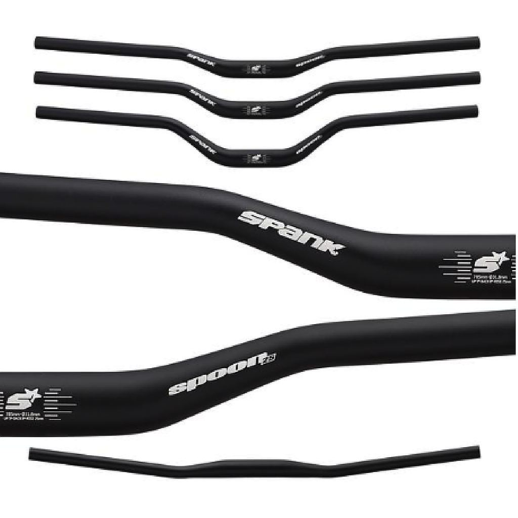 Cintre Spank Spoon 785mm rise 25 31.8 Noir