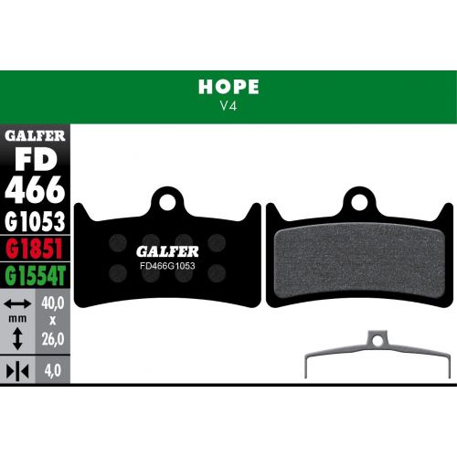 Plaquettes Galfer Hope V4 Pro