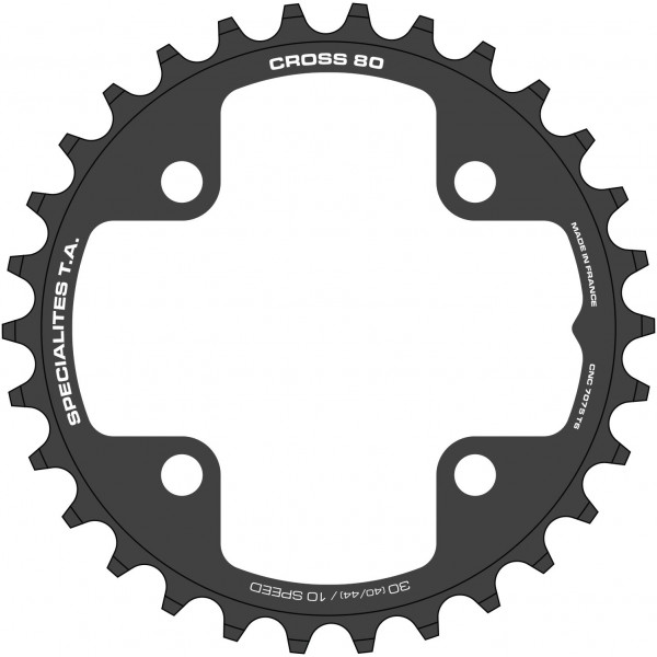 Plateau Spécialités TA Cross 26t 80mm noir Sram/Cannondale