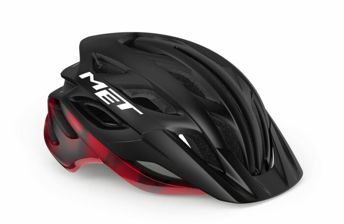 Casque Met Veleno Noir/Rouge