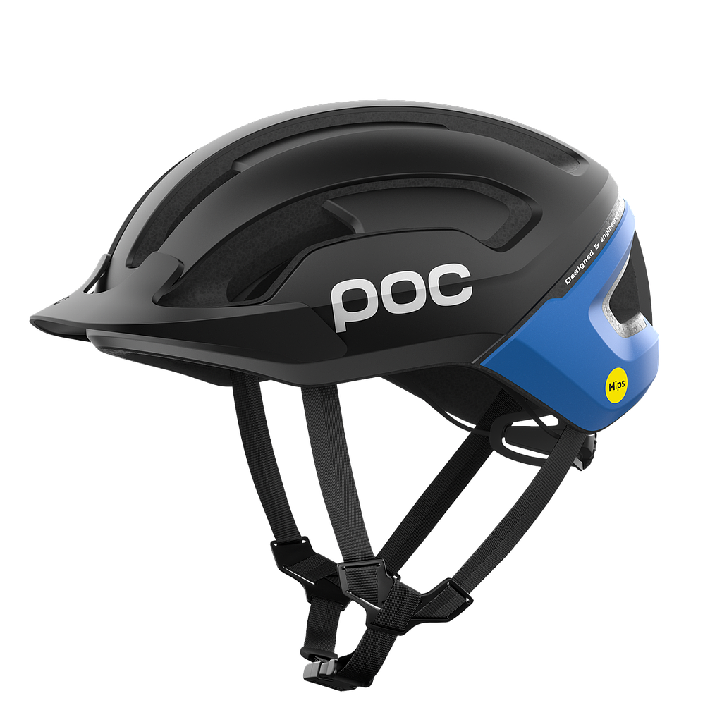 Casque Poc Omne Resistance Mips Uranium Black/Opal Blue Metallic Matt