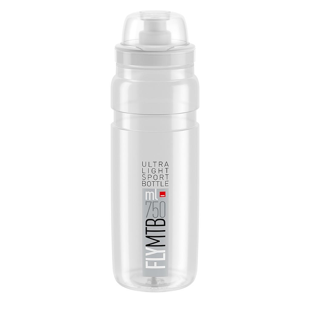 Bidon Elite Fly VTT 750mL Transparent/gris