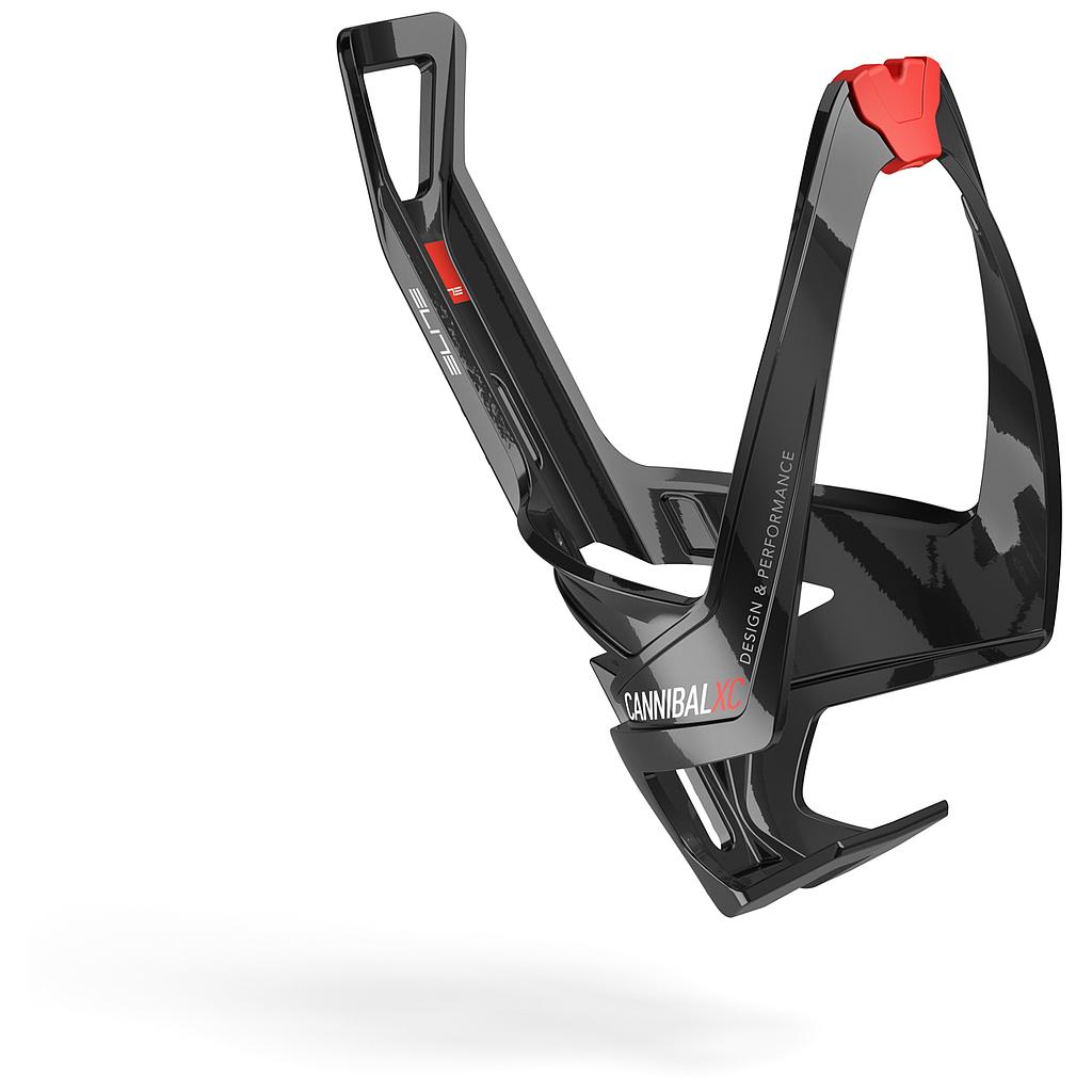Porte-bidon Elite Cannibal XC Noir/rouge brillant