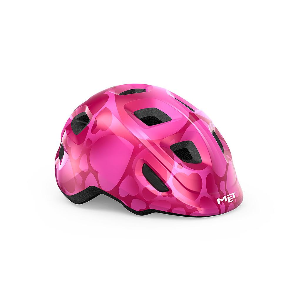 Casque Junior Met Hooray Pink Hearth Glossy