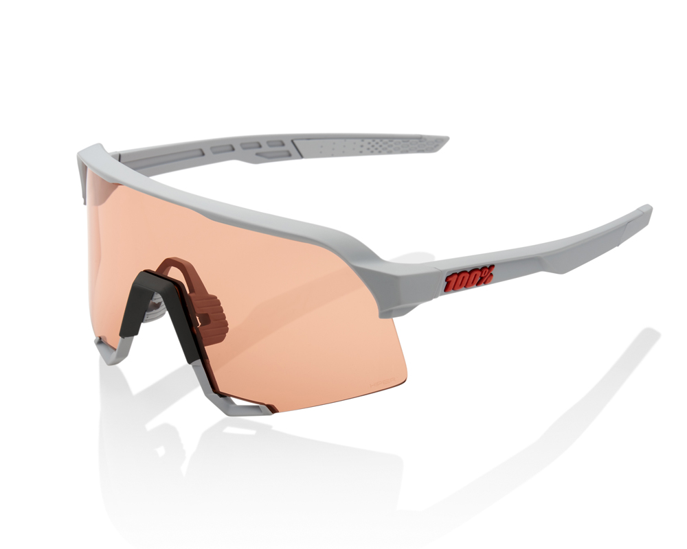 Lunettes 100% S3 Soft Tact Stone Grey Hiper Coral Lens