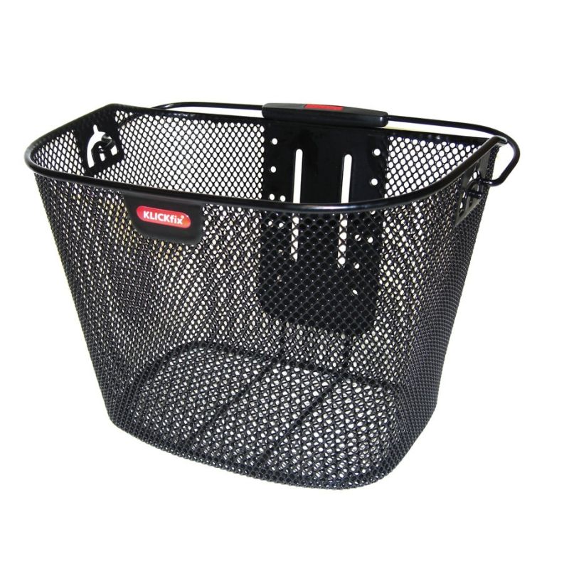Panier Av KlickFix Maille étroite + adaptateur noir 16l