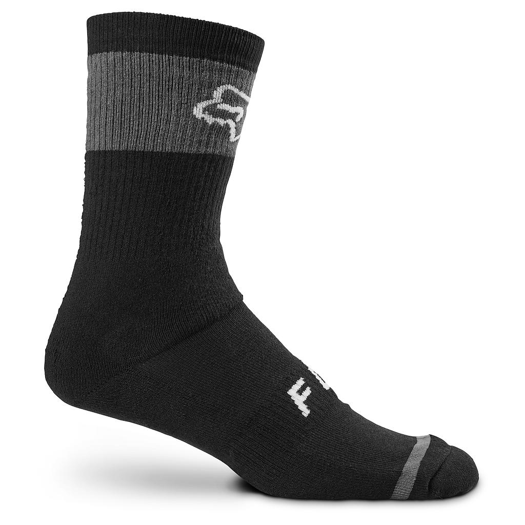 Fox 8" Defend Winter Sock Black/Grey