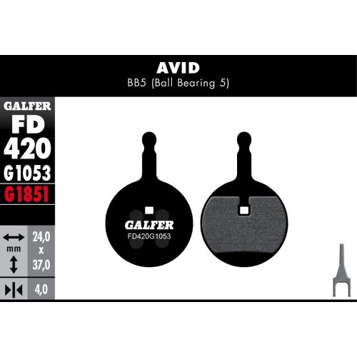 Plaquettes Galfer Avid BB5 G1053 Standard