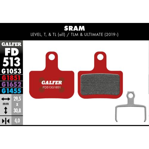 Plaquettes Galfer Sram Level T/TL Advanced