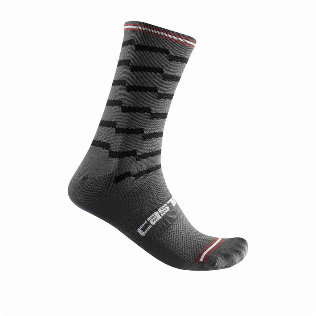 Castelli Unlimited 18 Sock Dark Gray/Black
