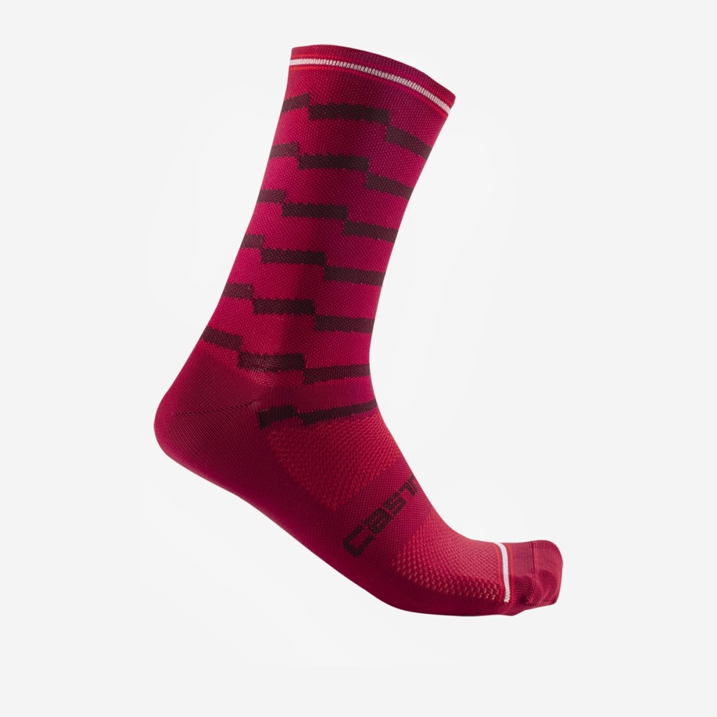 Castelli Unlimited 18 Sock Dark Red/Bordeaux