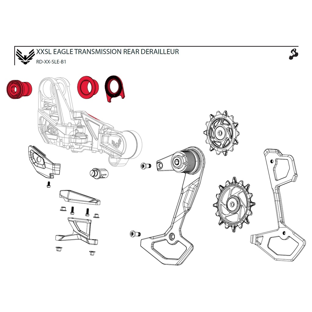 Kit Visserie Sram XX T-type Eagle AXS