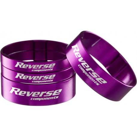 Kit d'entretoise Reverse Alu Ultra-Light 1"1/8 Violet