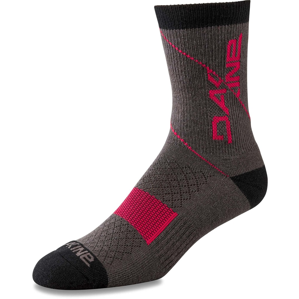 Dakine Berm Crew Socks Grey/Red