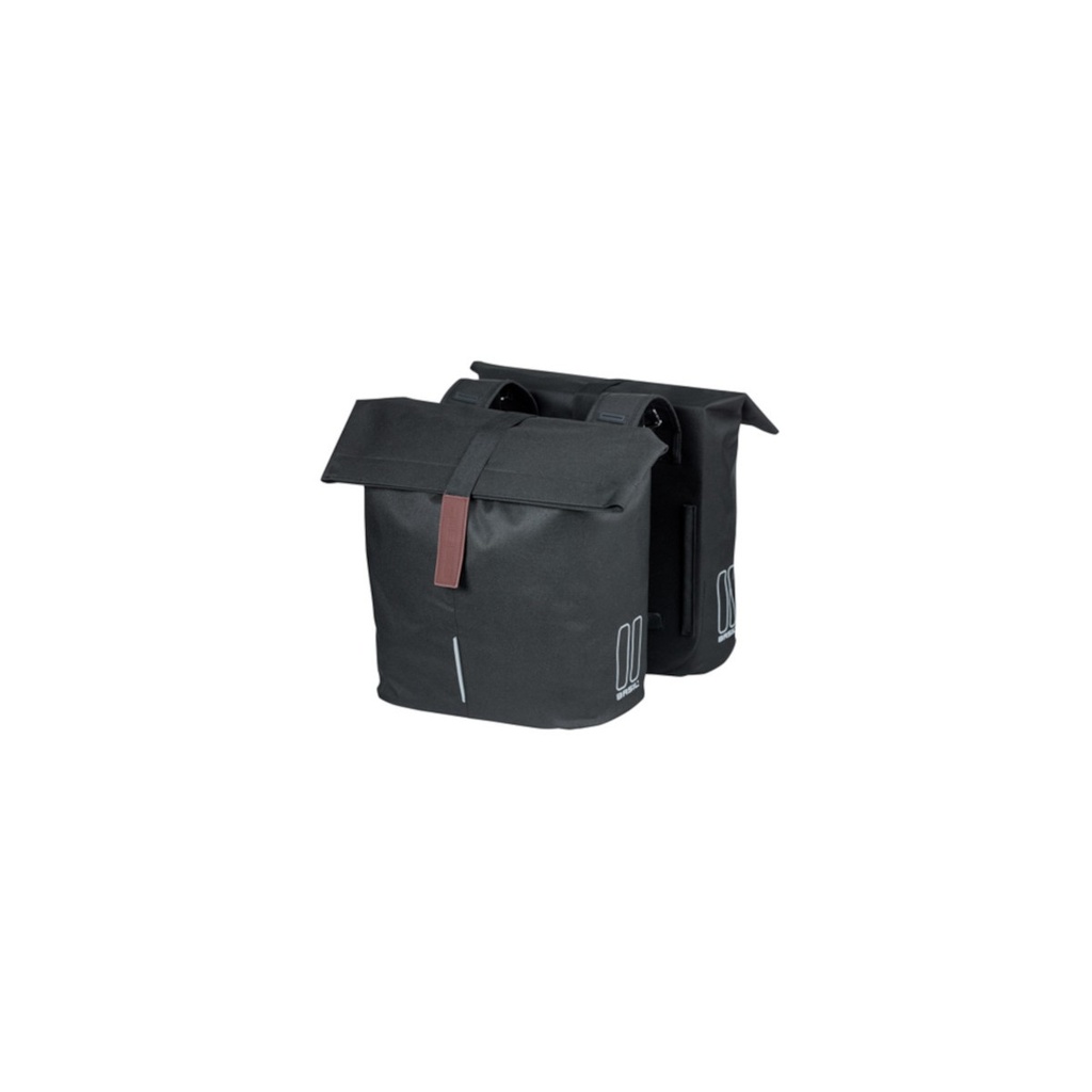 Sacoche Basil City Double Bag 28-32L Noir
