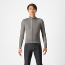 Castelli Entrata Thermal Jersey Gunmetal Gray/Silver Gray