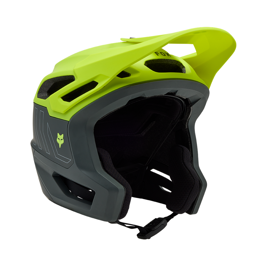 New Casque Fox Dropframe Pro Runn Fluo Yellow
