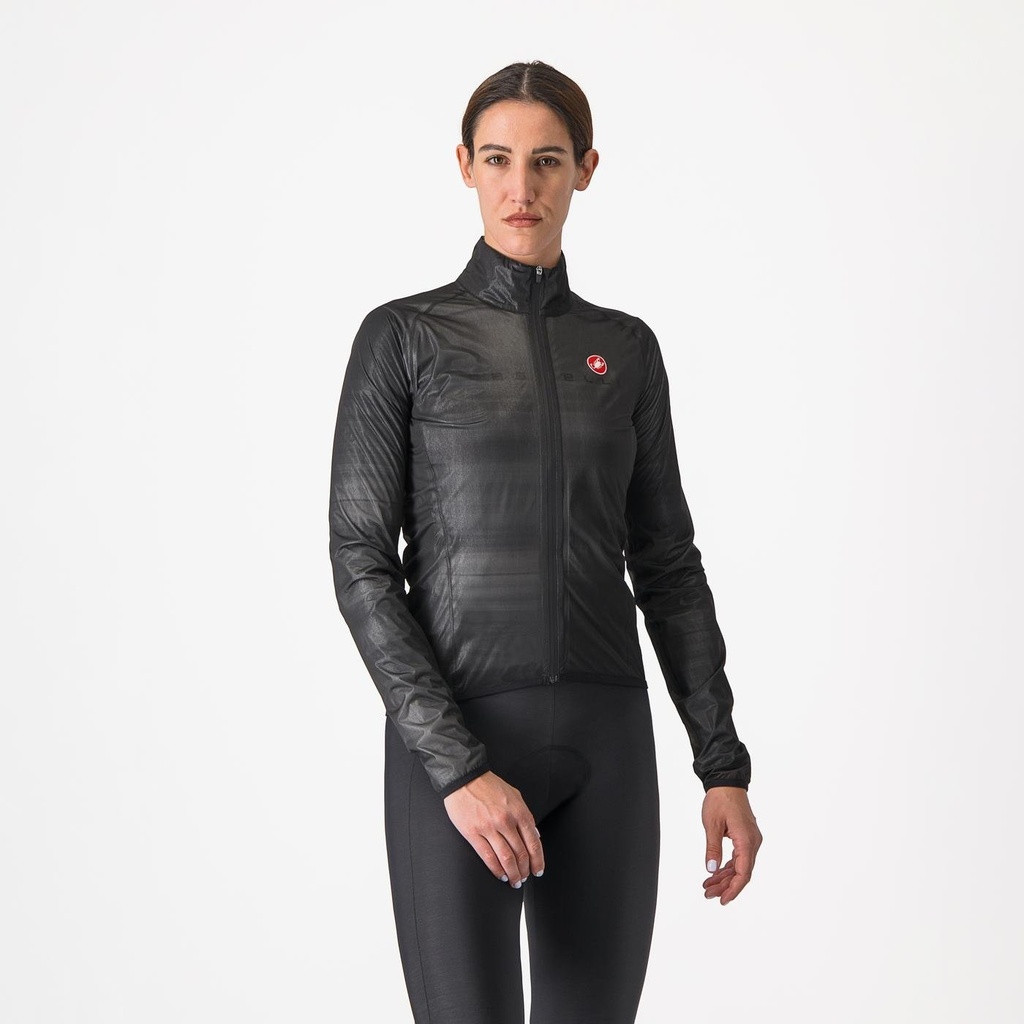 Castelli Squall Shell Women Jacket Light Black/Silver Gray