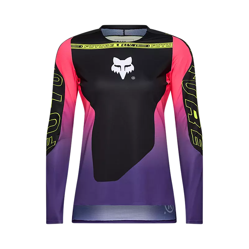 Fox Women Flexair Long Sleeves Jersey Elevated Black