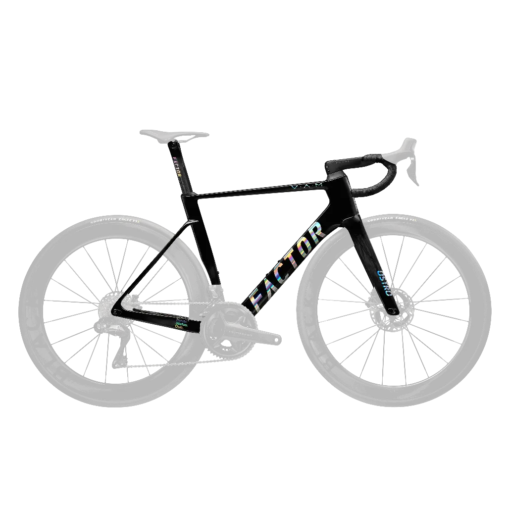 Kit cadre Factor Ostro V.A.M 2.0 Black/Gloss Chrome 
