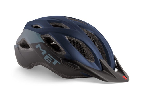 Casque Met Crossover Bleu/Noir Matt