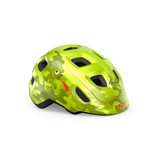 Casque Junior Met Hooray Lime Chameleon Glossy