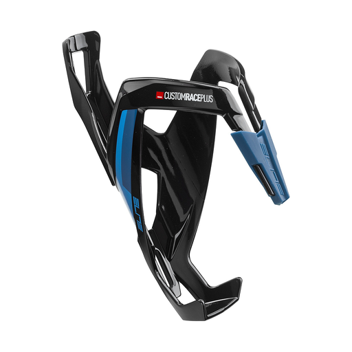 Porte-bidon Elite CustomRace Glossy Black/Blue Grafics
