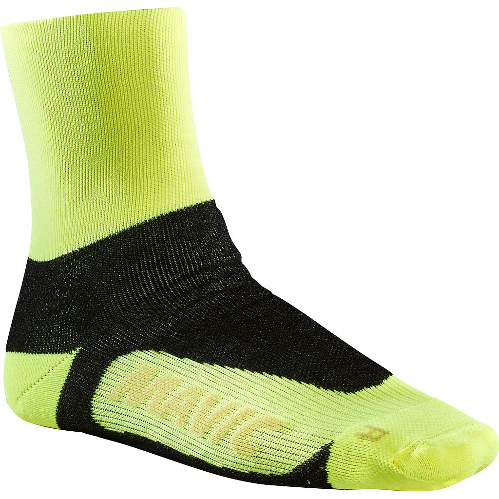 Chaussettes Mavic Essential Thermo + Safety Yellow
